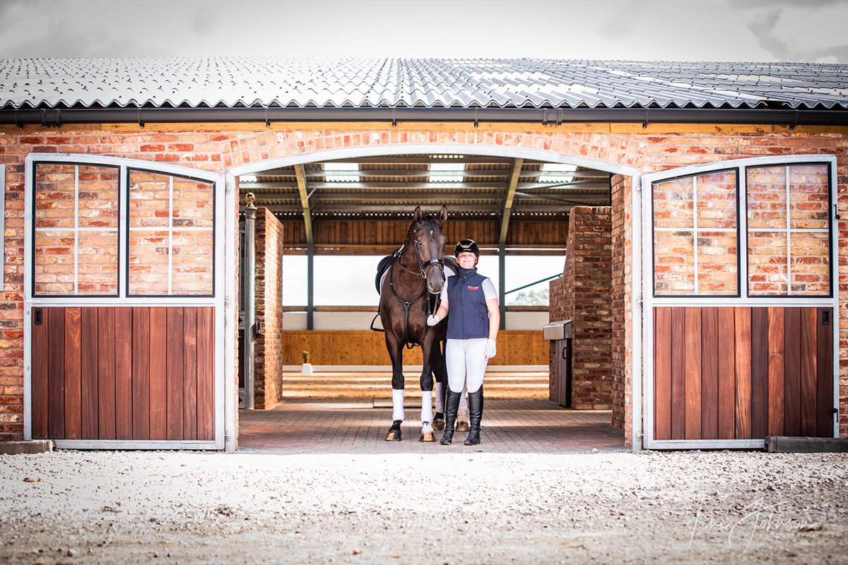 Professional arena at Allostock Hall