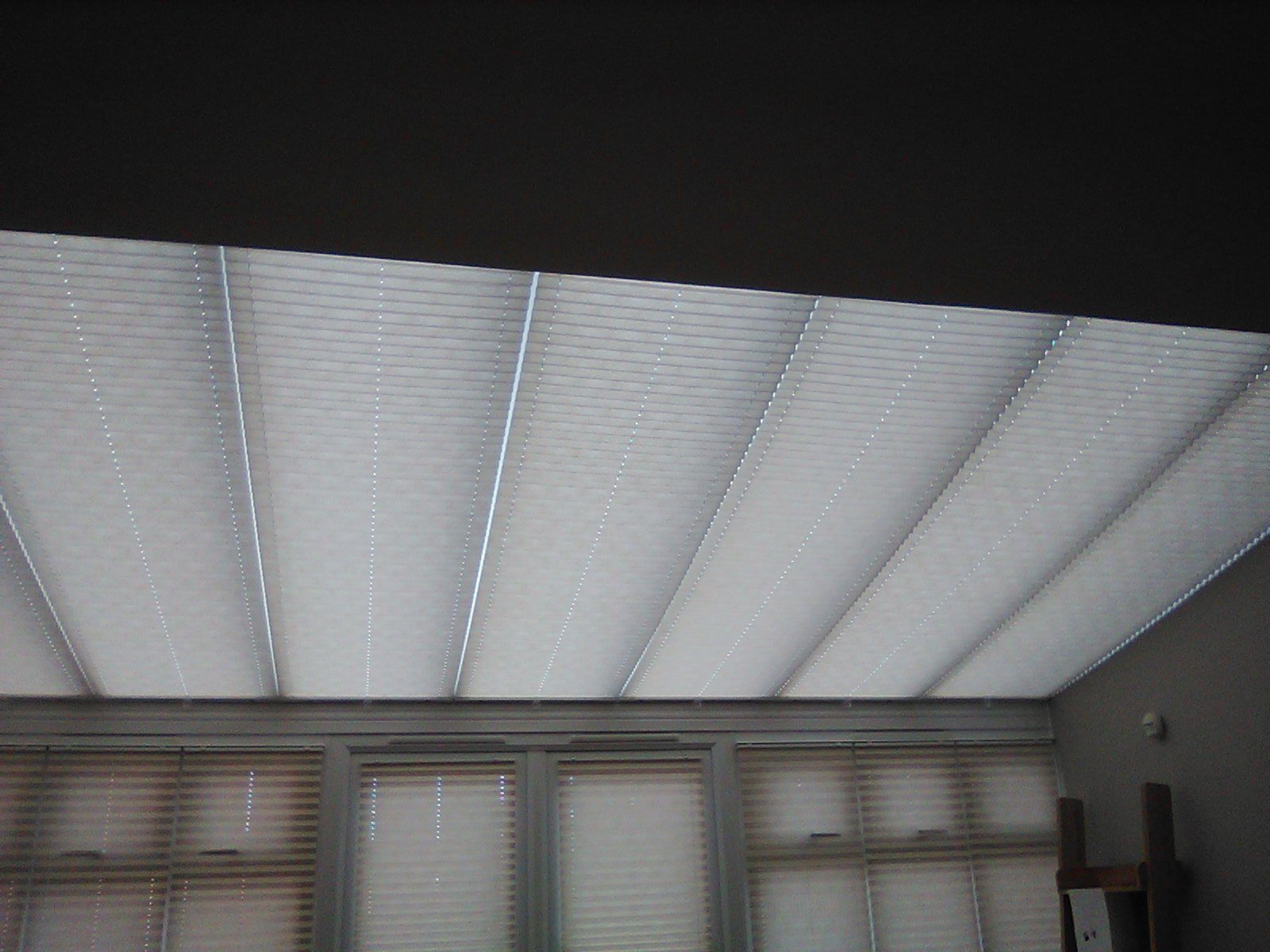 Supply and Fit Conservatory Roof Pleated Shades (Domestic)