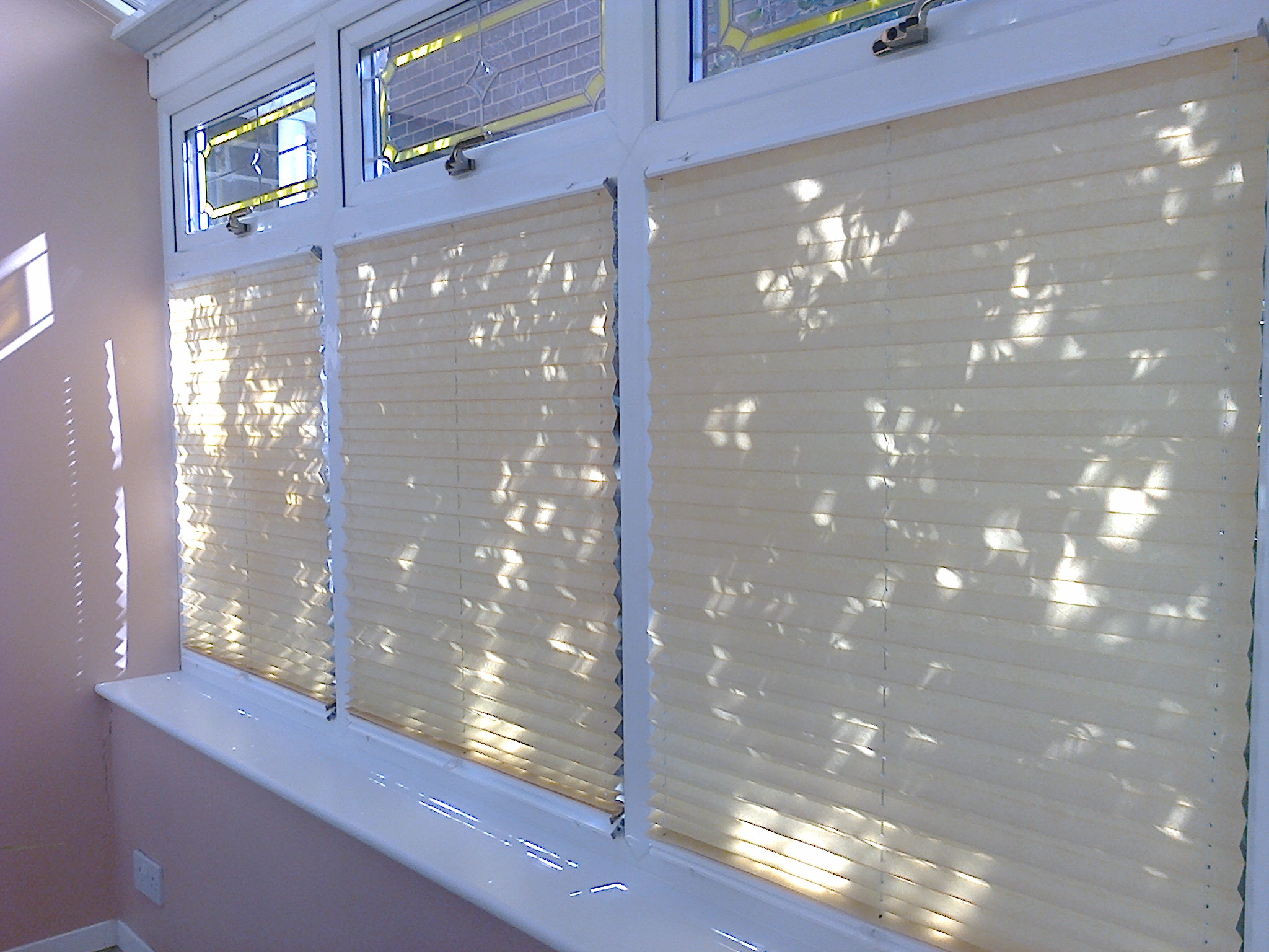 Conservatory Window Pleated Shade Clean Domestic (After)