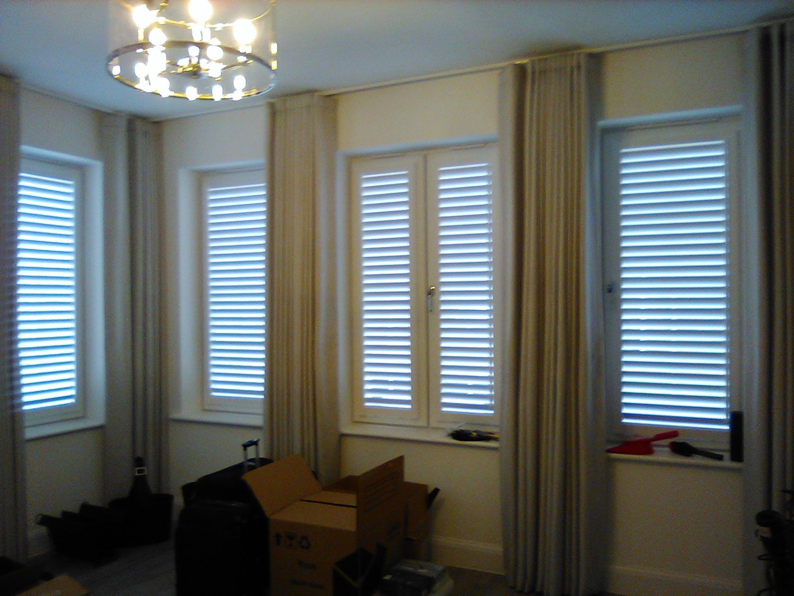 Premium fitted window blinds interior view