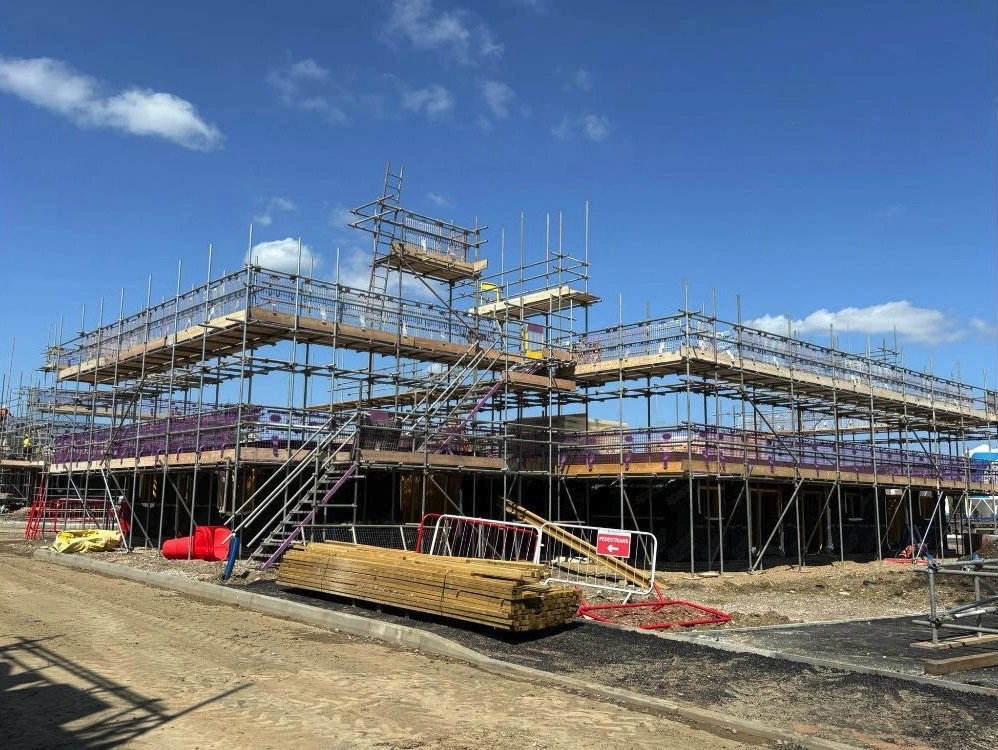 New Build Site Scaffolding