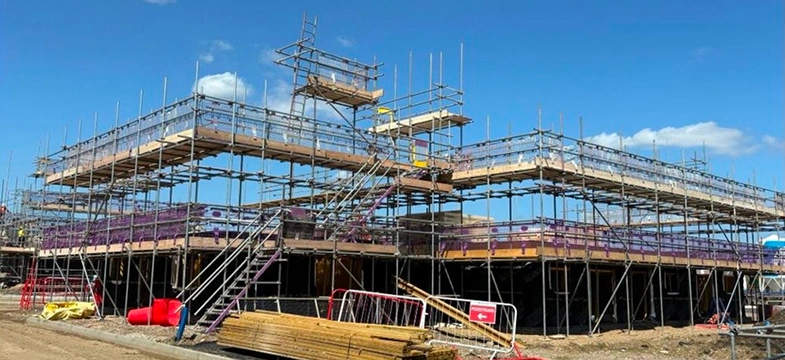 New Build Site Scaffolding