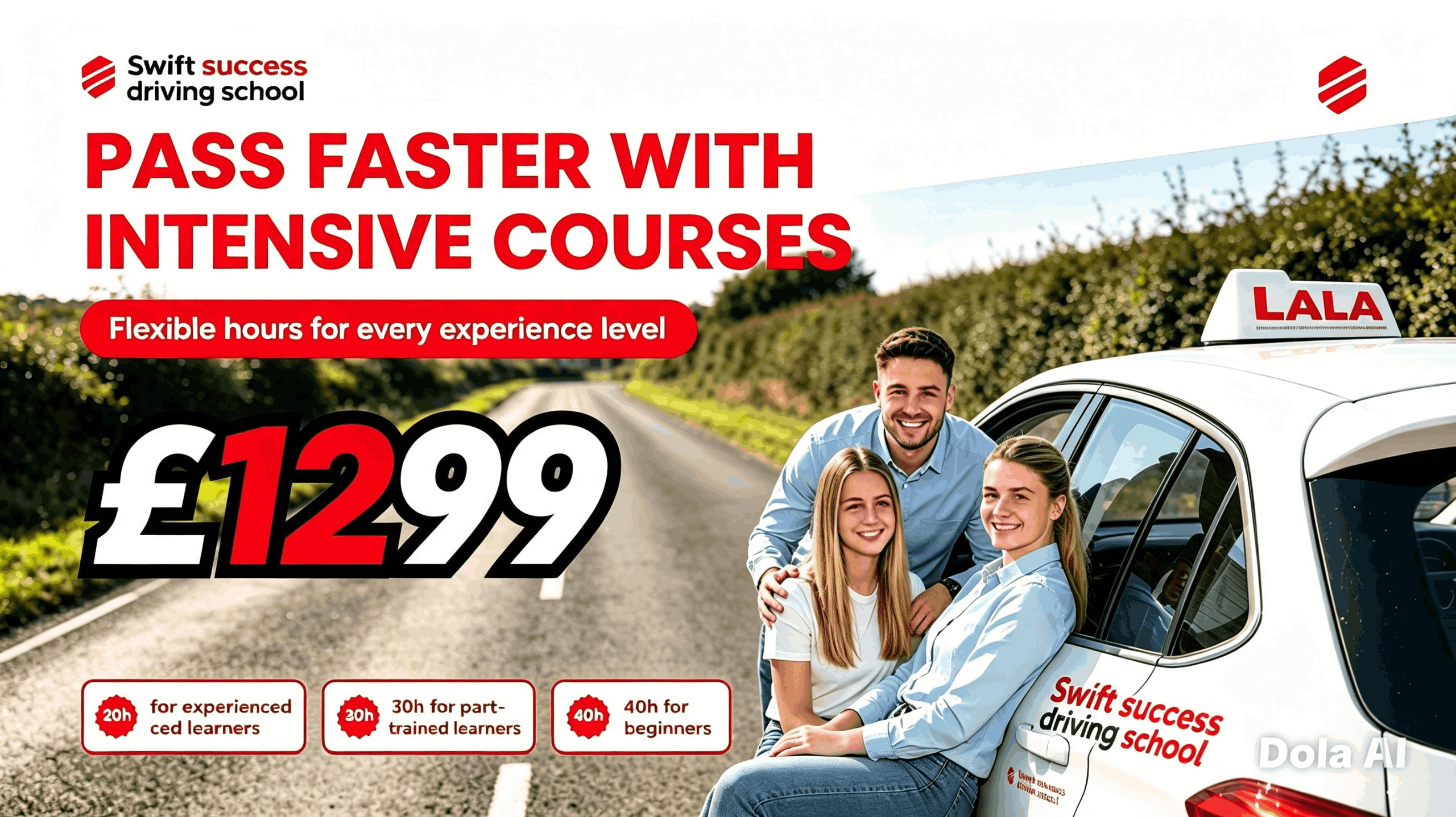 Semi-intensive driving lessons